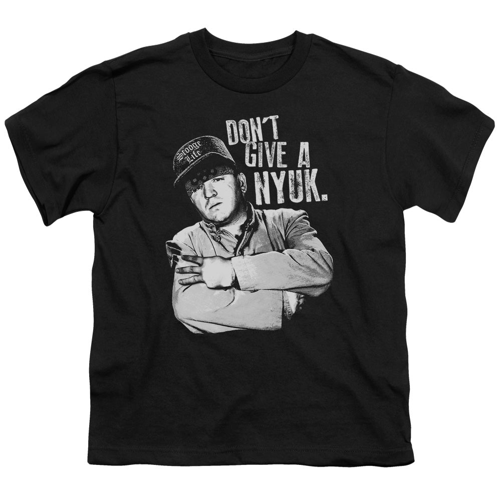 THREE STOOGES/GIVE A NYUK - S/S YOUTH 18/1 - BLACK