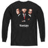 THREE STOOGES/WISEGUYS - YOUTH LONG SLEEVE TEE - BLACK