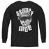 THREE STOOGES/GRUMPY MOE - YOUTH LONG SLEEVE TEE - BLACK