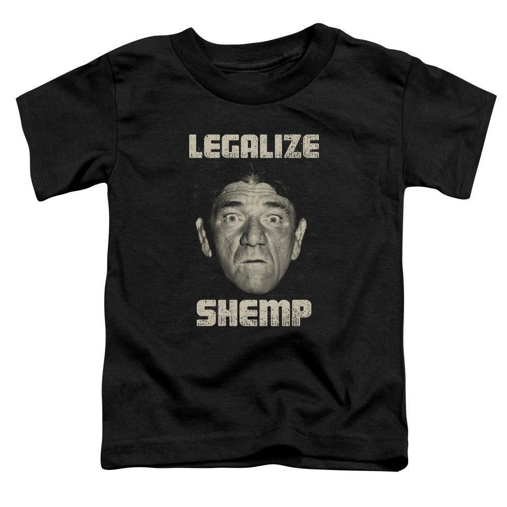 THREE STOOGES/LEGALIZE SHEMP - S/S TODDLER TEE - BLACK