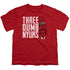 THREE STOOGES/THREE DUMB NYUKS - S/S YOUTH 18/1 - RED