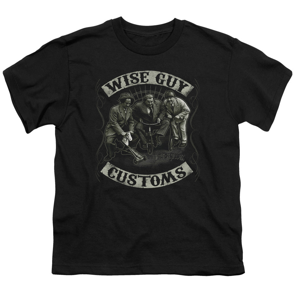 THREE STOOGES/WISE GUY CUSTOMS - S/S YOUTH 18/1 - BLACK