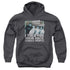 THREE STOOGES/SCARES PEOPLE - YOUTH PULLOVER HOODIE - CHARCOAL