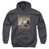 THREE STOOGES/MORONICA - YOUTH PULLOVER HOODIE - CHARCOAL