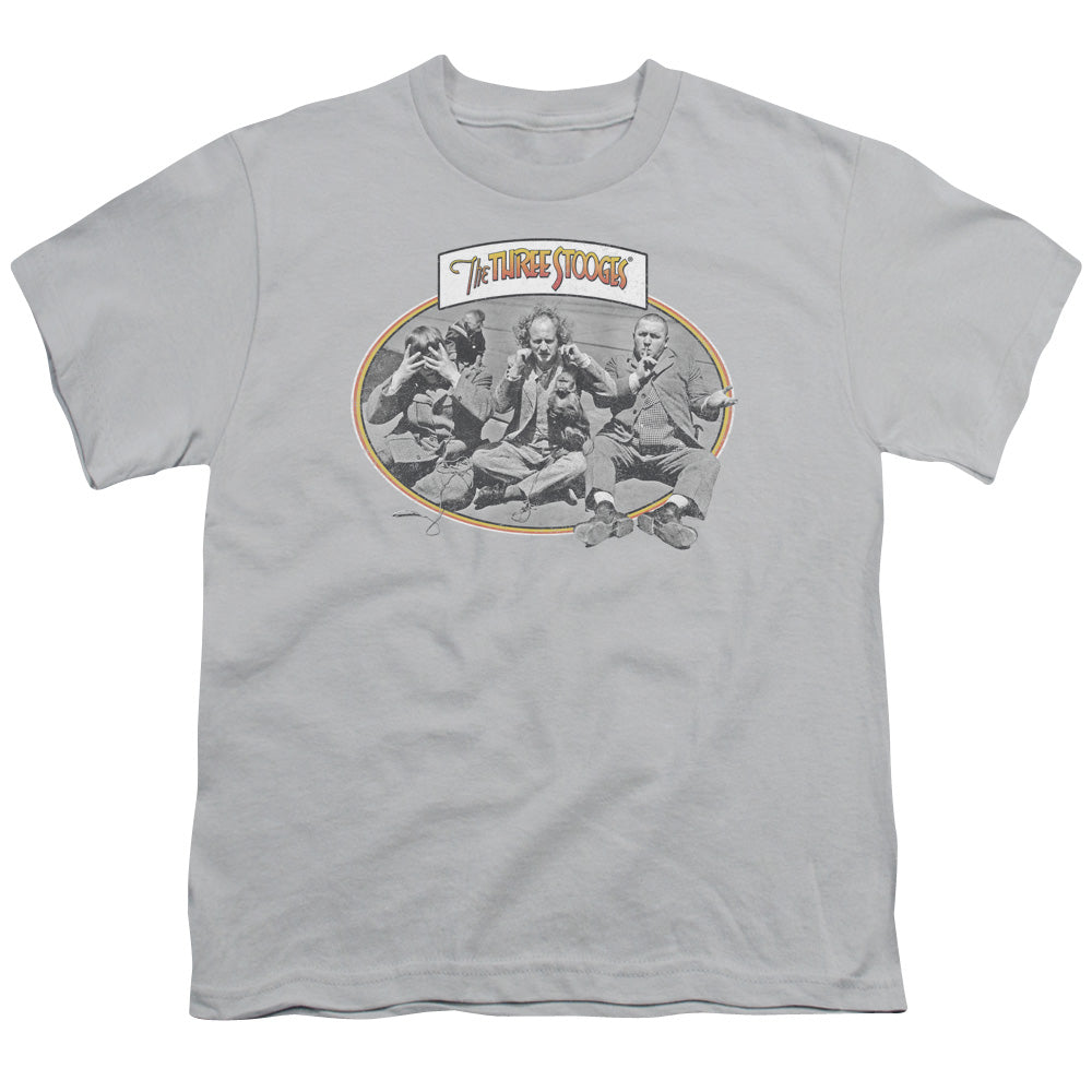 THREE STOOGES/MONKEY SEE - S/S YOUTH 18/1 - SILVER