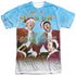 THREE STOOGES/BE A STOOGE (FRONT/BACK PRINT) - S/S ADULT POLY CREW - MULTI