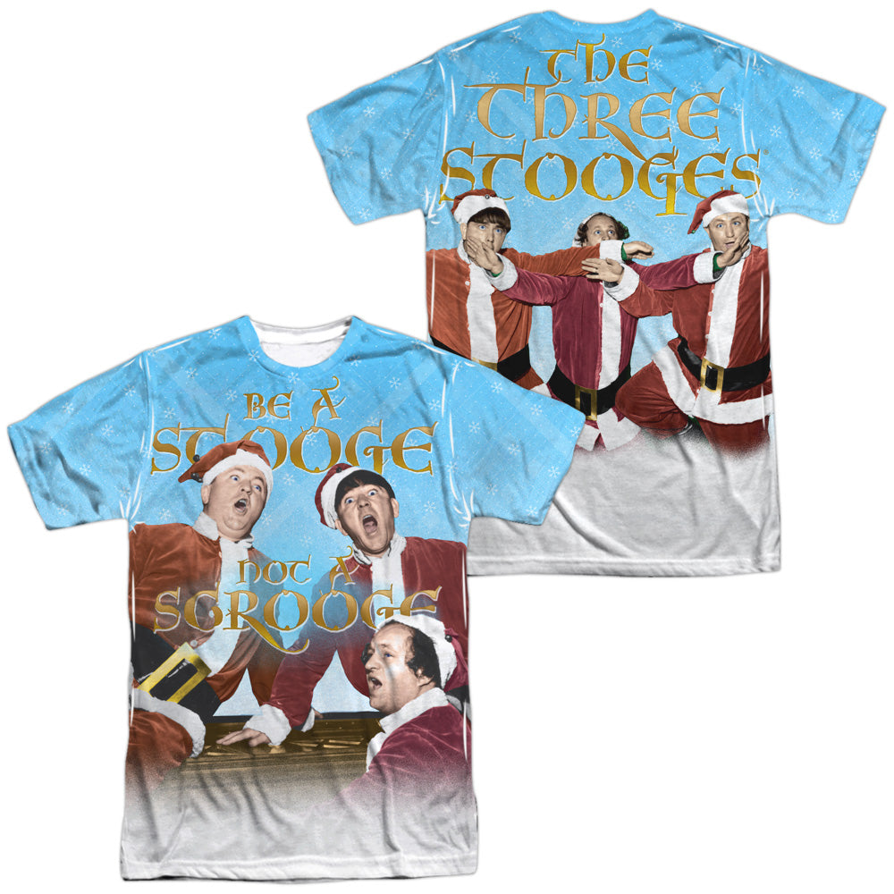 THREE STOOGES/BE A STOOGE (FRONT/BACK PRINT) - S/S ADULT POLY CREW - MULTI