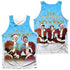 THREE STOOGES/BE A STOOGE (FRONT/BACK PRINT) - ADULT POLY TANK TOP - MULTI