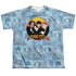 THREE STOOGES/PORTRAITS (FRONT/BACK PRINT) - S/S YOUTH POLY CREW - MULTI