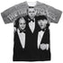 THREE STOOGES/CLASSY FELLAS (FRONT/BACK PRINT) - S/S ADULT POLY CREW - MULTI