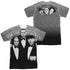 THREE STOOGES/CLASSY FELLAS (FRONT/BACK PRINT) - S/S ADULT POLY CREW - MULTI
