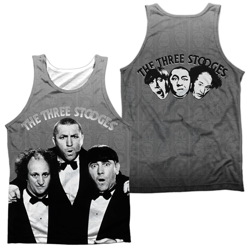 THREE STOOGES/CLASSY FELLAS (FRONT/BACK PRINT) - ADULT POLY TANK TOP - MULTI