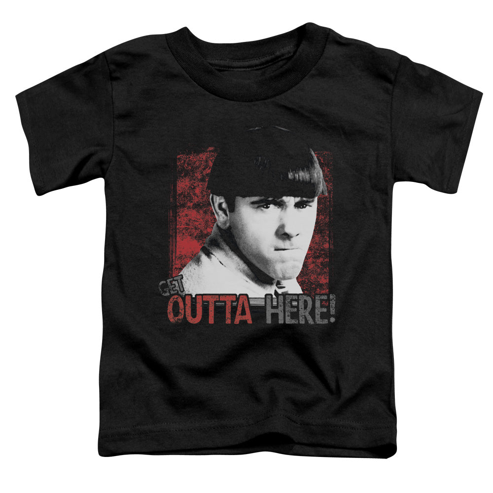 THREE STOOGES/GET OUTTA HERE - S/S TODDLER TEE - BLACK
