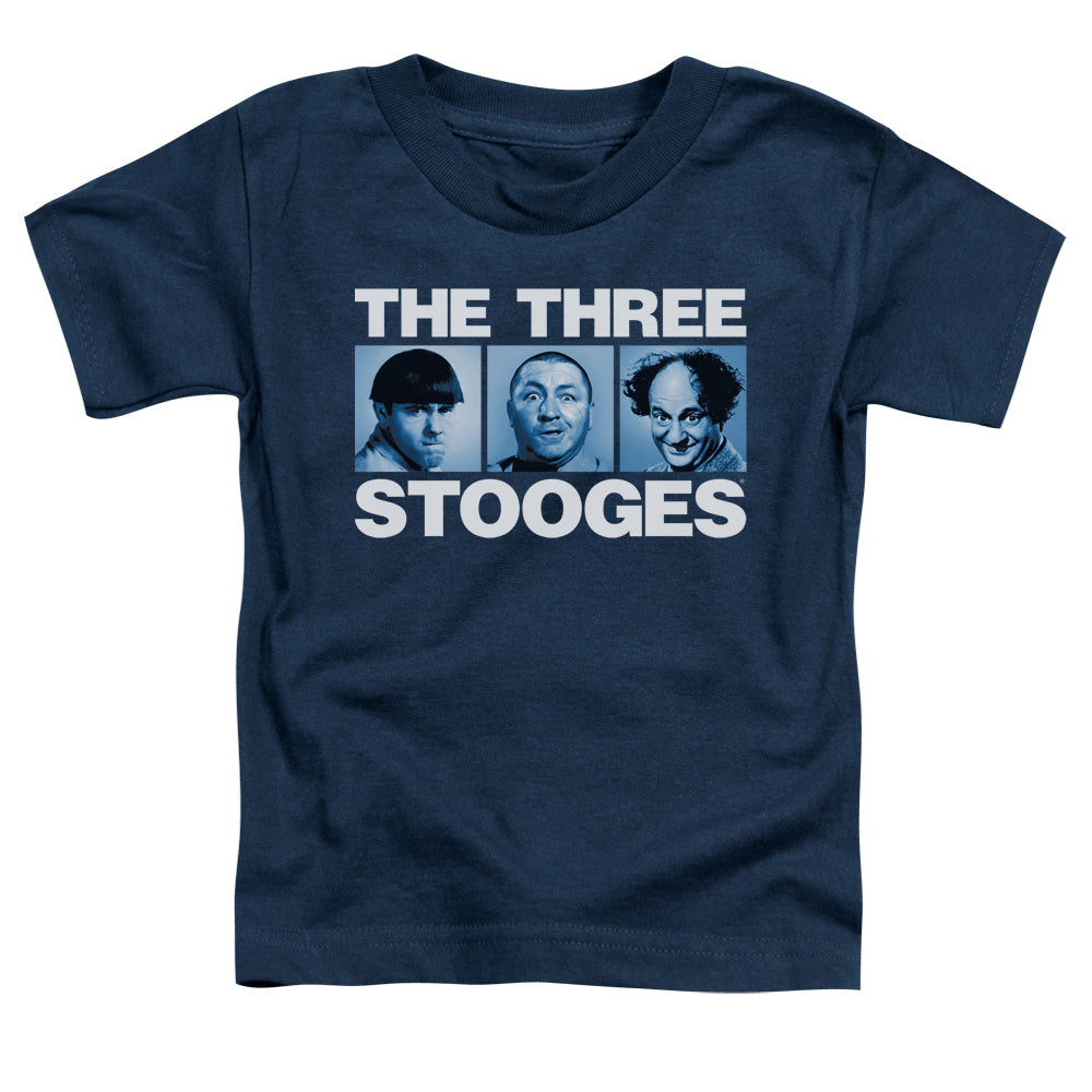 THREE STOOGES/THREE SQUARES - S/S TODDLER TEE - NAVY