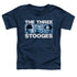THREE STOOGES/THREE SQUARES - S/S TODDLER TEE - NAVY