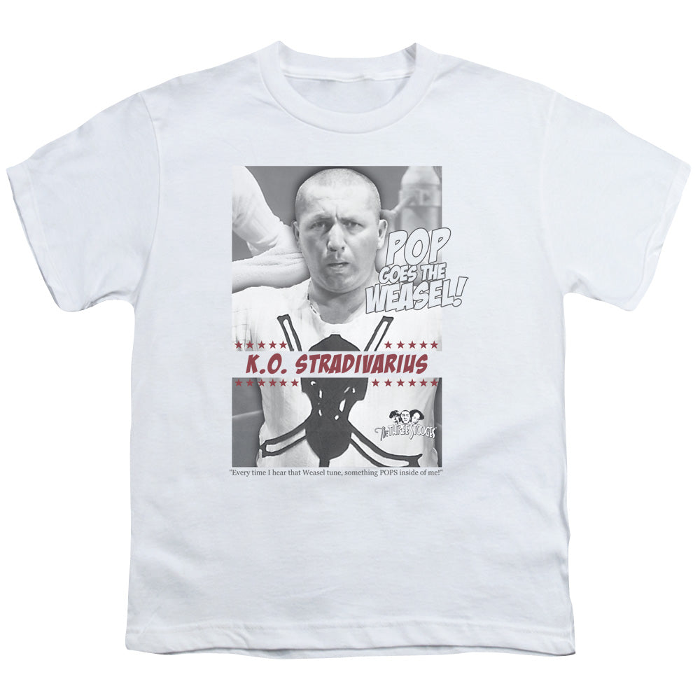 THREE STOOGES/WEASEL - S/S YOUTH 18/1 - WHITE