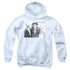 THREE STOOGES/CUTOFF - YOUTH PULLOVER HOODIE - WHITE