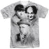 THREE STOOGES/SIGNATURE (FRONT/BACK PRINT) - S/S ADULT POLY CREW - MULTI