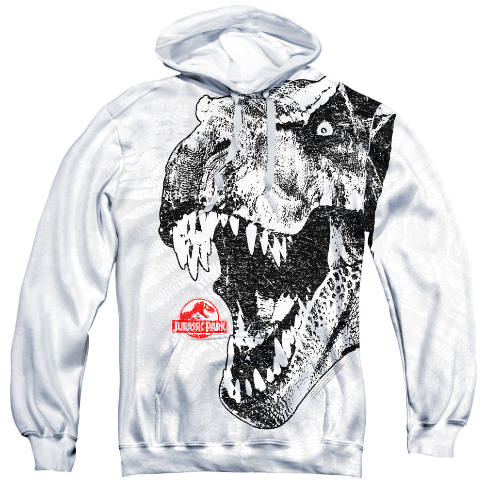 JURASSIC PARK/T REX HEAD - ADULT POLY PULLOVER HOODIE - MULTI