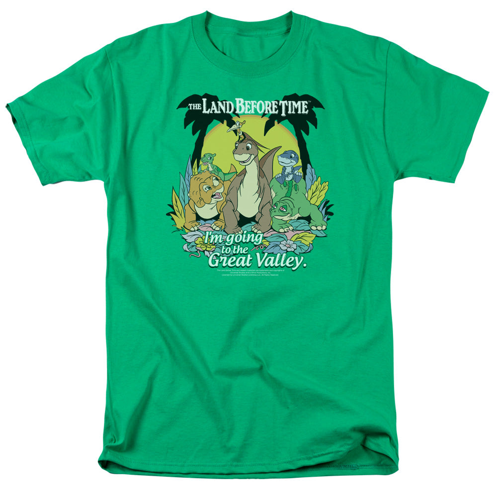 LAND BEFORE TIME/GREAT VALLEY - S/S ADULT 18/1  -  KELLY GREEN