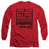 SHAUN OF THE DEAD/LIST - L/S ADULT 18/1 - RED
