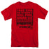 SHAUN OF THE DEAD/LIST - S/S ADULT 18/1 - RED