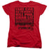 SHAUN OF THE DEAD/LIST - S/S WOMENS TEE - RED