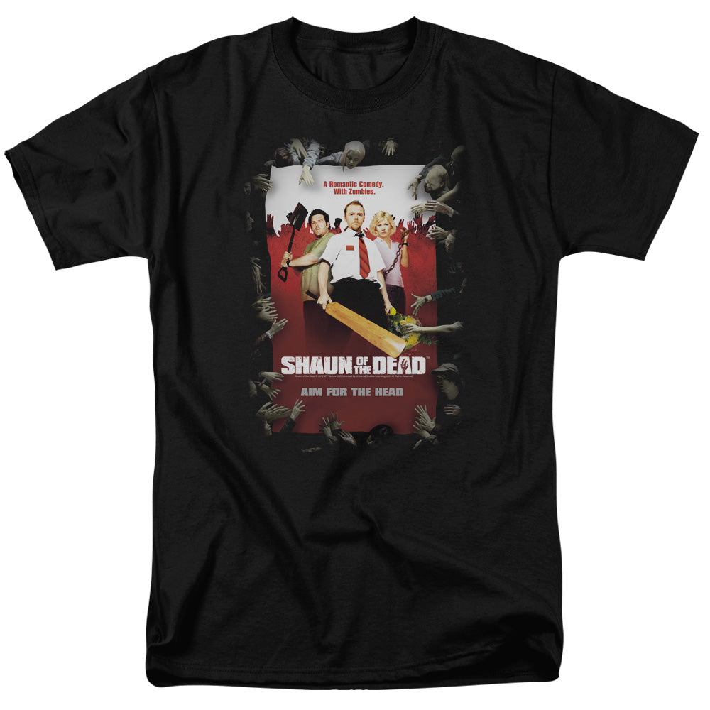 SHAUN OF THE DEAD/POSTER - S/S ADULT 18/1 - BLACK