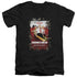 SHAUN OF THE DEAD/POSTER - S/S ADULT V-NECK 30/1 - BLACK