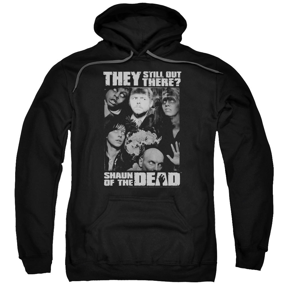 SHAUN OF THE DEAD/STILL OUT THERE - ADULT PULLOVER HOODIE - BLACK