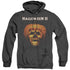 HALLOWEEN II/PUMPKIN SHELL - ADULT HEATHER HOODIE - BLACK