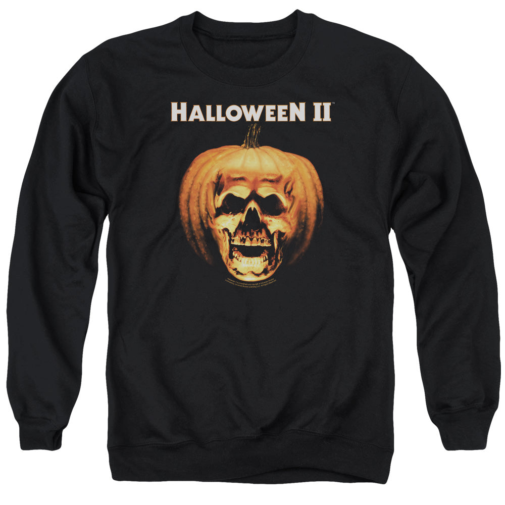 HALLOWEEN II/PUMPKIN SHELL - ADULT CREWNECK SWEATSHIRT - BLACK