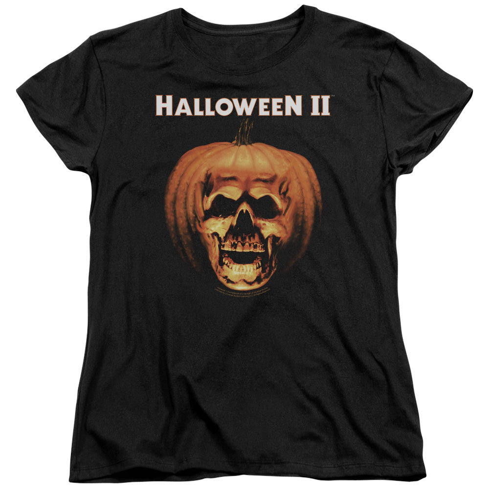 HALLOWEEN II/PUMPKIN SHELL - S/S WOMENS TEE - BLACK
