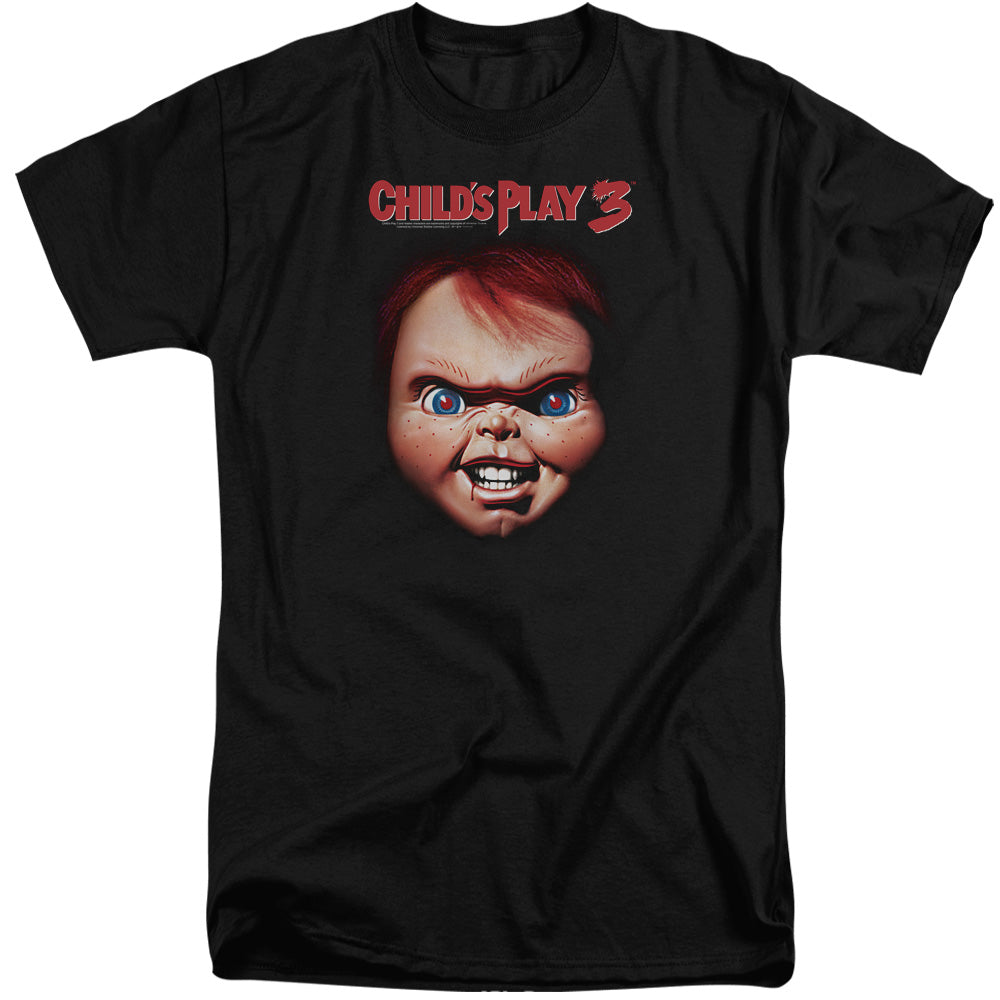 CHILDS PLAY 3/CHUCKY - S/S ADULT TALL 18/1 - BLACK