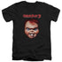 CHILDS PLAY 3/CHUCKY - S/S ADULT V-NECK 30/1 - BLACK