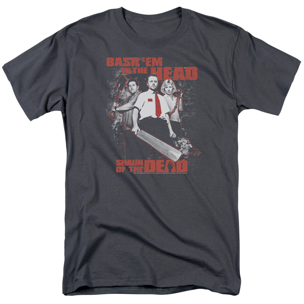 SHAUN OF THE DEAD/BASH EM - S/S ADULT 18/1 - CHARCOAL
