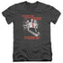 SHAUN OF THE DEAD/BASH EM - S/S ADULT V-NECK 30/1 - CHARCOAL