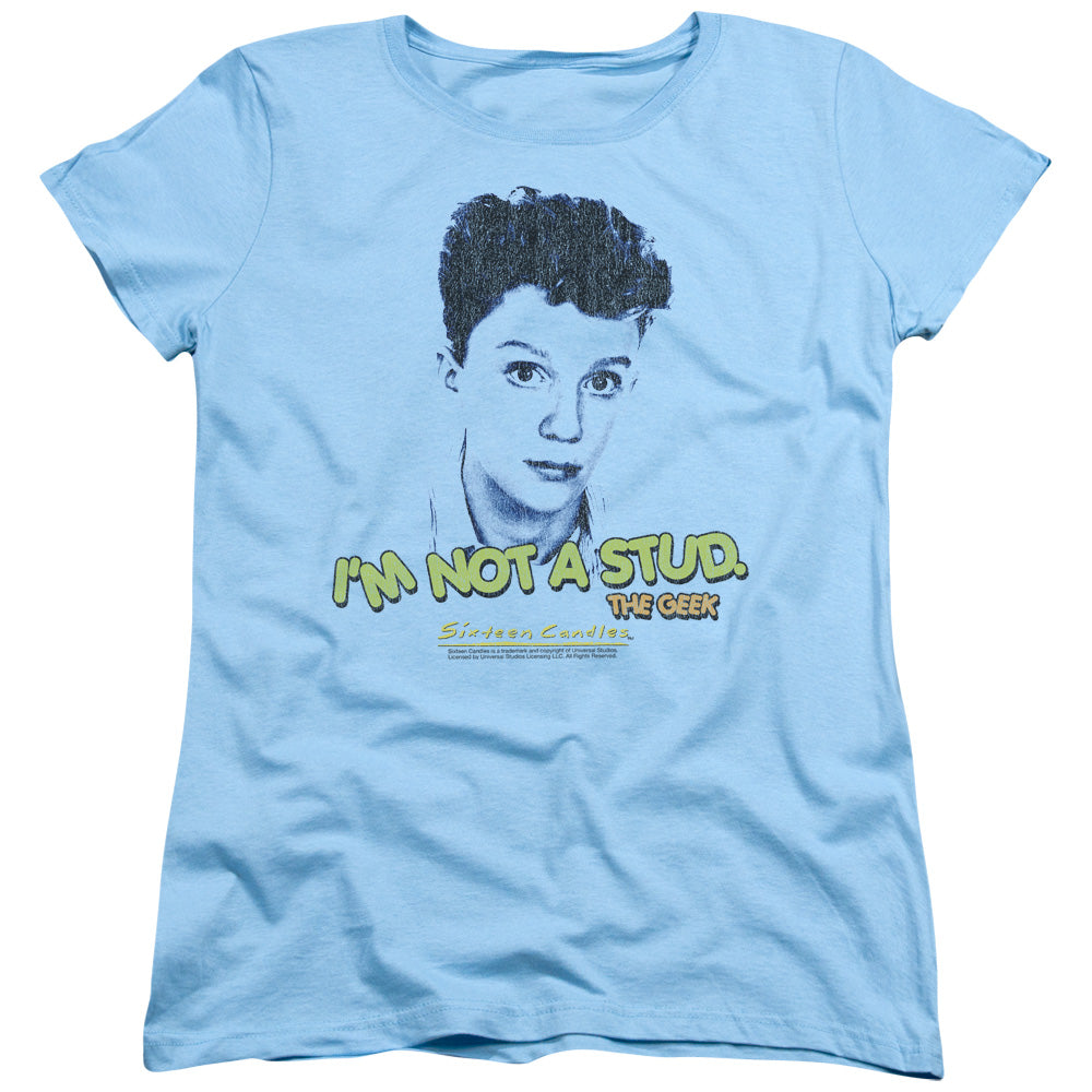 SIXTEEN CANDLES/STUD - S/S WOMENS TEE - LIGHT BLUE