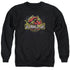 JURASSIC PARK/SOMETHING HAS SURVIVED - ADULT CREWNECK SWEATSHIRT - BLACK