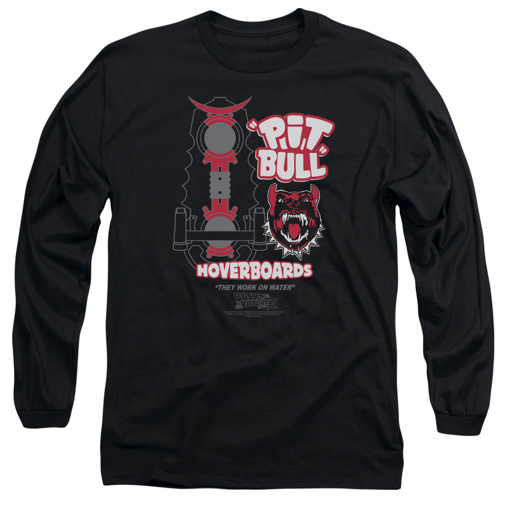BACK TO THE FUTURE II/PIT BULL - L/S ADULT 18/1 - BLACK