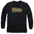 BACK TO THE FUTURE/LOGO - L/S ADULT 18/1 - BLACK