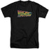 BACK TO THE FUTURE/LOGO - S/S ADULT TALL 18/1 - BLACK