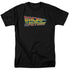 BACK TO THE FUTURE/LOGO - S/S ADULT 18/1 - BLACK - 4X - BLACK