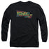 BACK TO THE FUTURE II/LOGO - L/S ADULT 18/1 - BLACK