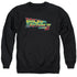 BACK TO THE FUTURE II/LOGO - ADULT CREWNECK SWEATSHIRT - BLACK