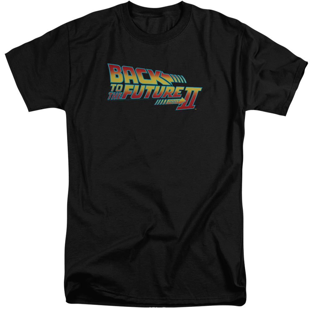 BACK TO THE FUTURE II/LOGO - S/S ADULT TALL 18/1 - BLACK