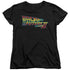 BACK TO THE FUTURE II/LOGO - S/S WOMENS TEE - BLACK