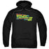 BACK TO THE FUTURE III/LOGO - ADULT PULLOVER HOODIE - BLACK