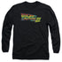 BACK TO THE FUTURE III/LOGO - L/S ADULT 18/1 - BLACK