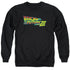 BACK TO THE FUTURE III/LOGO - ADULT CREWNECK SWEATSHIRT - BLACK